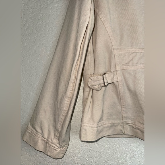 JOHNNY WAS COLLECTION Workman Denim Tencel Cotton Collard Zip Up Jacket VINTAGE - Picture 11 of 14